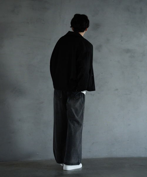 RATTLE TRAP(ラトルトラップ)の「【WEB限定】DENIM BAGGY WIDE PANTS/ルーズフィット/バギーデニムパンツ(デニムパンツ・メンズ・ブラック/ブルー・M/L)」の7枚目の写真