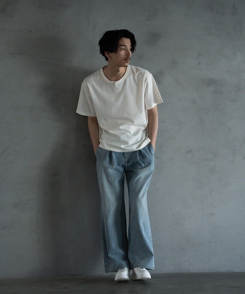 RATTLE TRAP(ラトルトラップ)の「【WEB限定】DENIM BAGGY WIDE PANTS/ルーズフィット/バギーデニムパンツ(デニムパンツ・メンズ・ブラック/ブルー・M/L)」の13枚目の写真