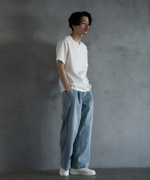 RATTLE TRAP(ラトルトラップ)の「【WEB限定】DENIM BAGGY WIDE PANTS/ルーズフィット/バギーデニムパンツ(デニムパンツ・メンズ・ブラック/ブルー・M/L)」の14枚目の写真