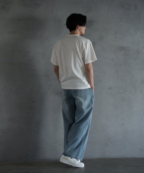 RATTLE TRAP(ラトルトラップ)の「【WEB限定】DENIM BAGGY WIDE PANTS/ルーズフィット/バギーデニムパンツ(デニムパンツ・メンズ・ブラック/ブルー・M/L)」の15枚目の写真