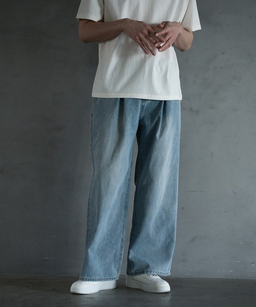RATTLE TRAP(ラトルトラップ)の「【WEB限定】DENIM BAGGY WIDE PANTS/ルーズフィット/バギーデニムパンツ(デニムパンツ・メンズ・ブラック/ブルー・M/L)」の17枚目の写真