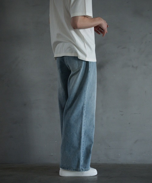 RATTLE TRAP(ラトルトラップ)の「【WEB限定】DENIM BAGGY WIDE PANTS/ルーズフィット/バギーデニムパンツ(デニムパンツ・メンズ・ブラック/ブルー・M/L)」の19枚目の写真