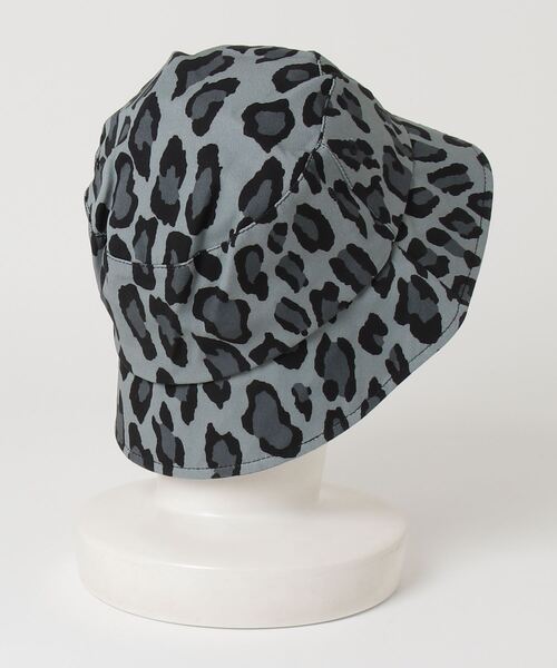 HOUSTON（ヒューストン）の「【T9】【HOUSTON】ALOHA HAT LEOPARD レオパード柄 アロハ ハット 6863（ハット・メンズ・グレー/カーキ/ミント・FREE）」の4枚目の写真