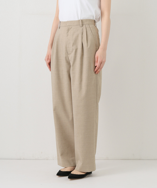 パンツ framework フレームワーク FRAMeWORK ≪≫リネンライククロスタックパンツ
