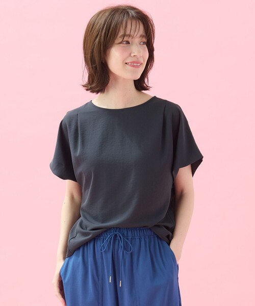 ANY(エニィ)の「さらさらDRYブラウス(シャツ/ブラウス・レディース・ベージュ系/ダークブラウン系/グレー系/グリーン系・4)」の22枚目の写真