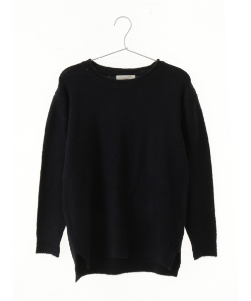 Green　Parks（グリーンパークス）の「・Uｸﾙｰﾈｯｸﾆｯﾄﾌﾟﾙｵｰﾊﾞｰ（ニット/セーター・レディース・アイボリー/サックスブルー/杢グレー/イエロー/ネイビー・FREE）」の3枚目の写真