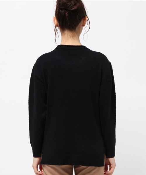 Green　Parks（グリーンパークス）の「・Uｸﾙｰﾈｯｸﾆｯﾄﾌﾟﾙｵｰﾊﾞｰ（ニット/セーター・レディース・アイボリー/サックスブルー/杢グレー/イエロー/ネイビー・FREE）」の8枚目の写真