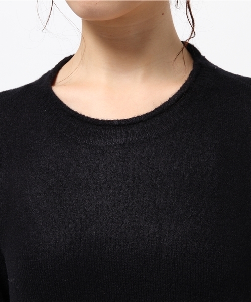 Green　Parks（グリーンパークス）の「・Uｸﾙｰﾈｯｸﾆｯﾄﾌﾟﾙｵｰﾊﾞｰ（ニット/セーター・レディース・アイボリー/サックスブルー/杢グレー/イエロー/ネイビー・FREE）」の9枚目の写真