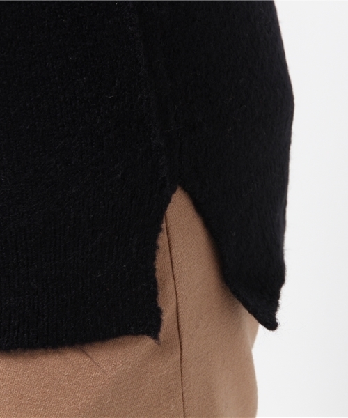 Green　Parks（グリーンパークス）の「・Uｸﾙｰﾈｯｸﾆｯﾄﾌﾟﾙｵｰﾊﾞｰ（ニット/セーター・レディース・アイボリー/サックスブルー/杢グレー/イエロー/ネイビー・FREE）」の11枚目の写真