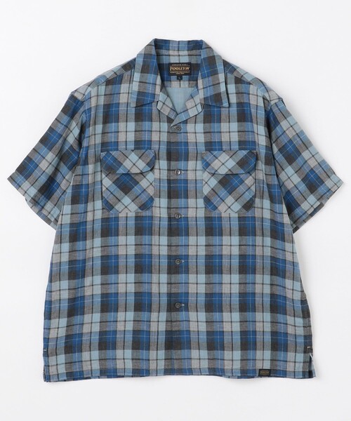 PENDLETON/別注Big Size OP Collar Gather SH PENDLETON(ペンドルトン) / BIG SIZE OPEN COLLAR GATHER SH