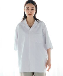 FREAK’S STORE/フリークスストア AIRDRY 高機能素材 ビックシルエット スナップボタン オープンカラーシャツ ショートスリーブ/エアドライ ポリエステル Tシャツ/吸水速乾/遮熱性/UV