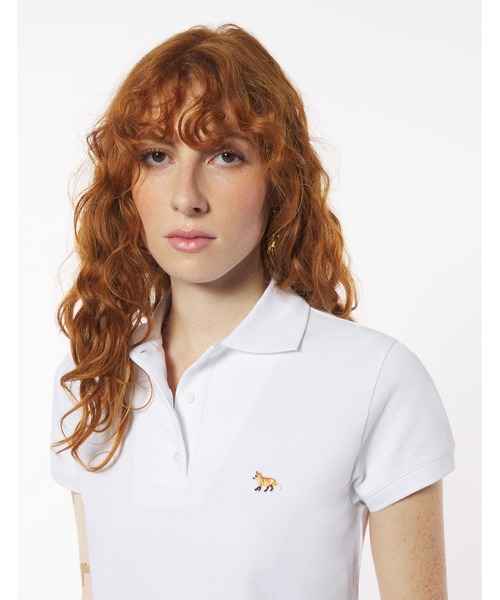 Maison Kitsune(メゾンキツネ)の「BABY FOX PATCH REGULAR POLO(ポロシャツ・レディース・ブラック/ホワイト・XS/XL/L/M/S)」の8枚目の写真