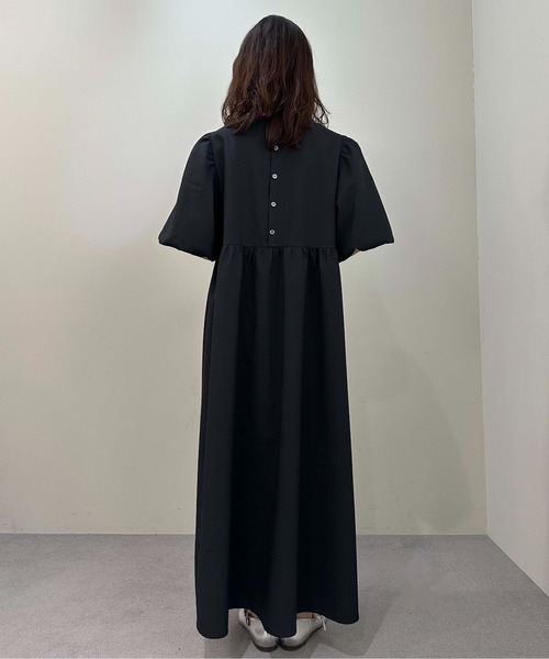 1chaku.（イッチャク）の「ハイウエスト切替えパフワンピース（ワンピース・レディース・ブラック/ネイビー/ブルー系その他・マルチサイズ）」の6枚目の写真