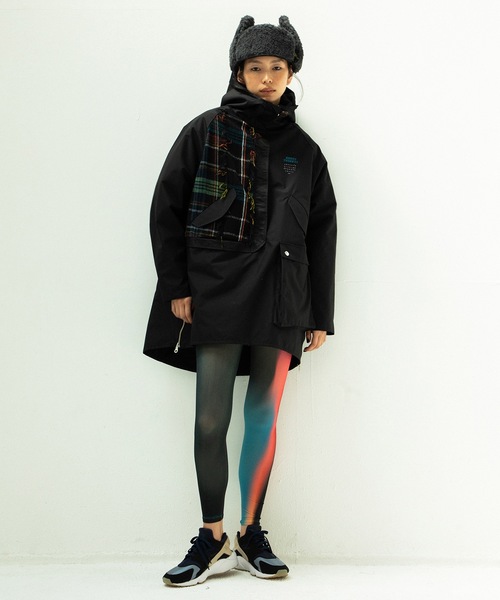 STOF（ストフ）の「WOOL MIX PULLOVER COAT（モッズコート・メンズ・ブラック/カーキ・S/M）」の6枚目の写真