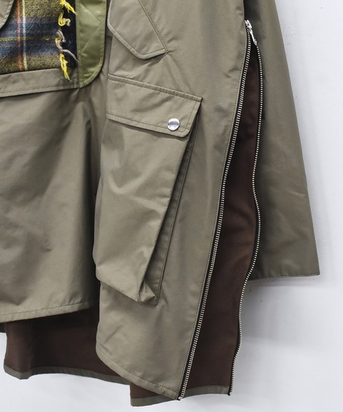 STOF（ストフ）の「WOOL MIX PULLOVER COAT（モッズコート・メンズ・ブラック/カーキ・S/M）」の21枚目の写真