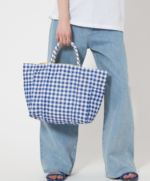 別注】＜NOMADIS＞SAC2 チェック トートバッグ-united LOVE