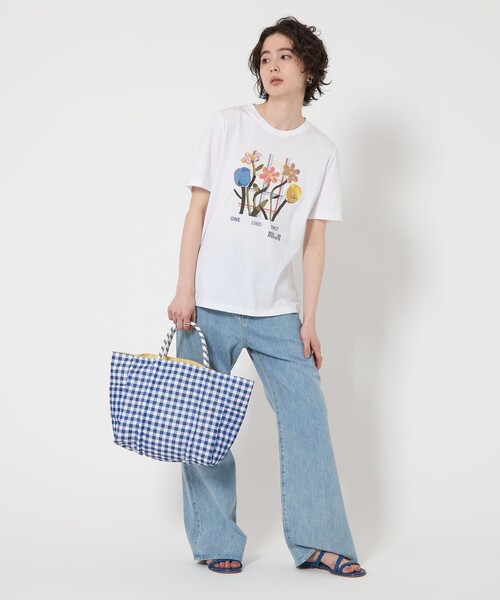 NOMADIS（ノマディス）の「【別注】＜NOMADIS＞SAC2 チェック トートバッグ-united LOVE project 2025（トートバッグ・レディース・ワインレッド/クリーム・FREE）」の6枚目の写真