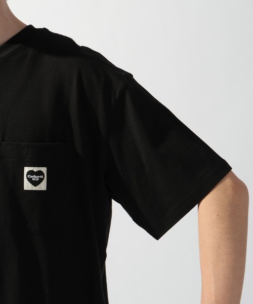Tシャツ・カットソー Carhartt Wip Cotton Blend Sweatshirt Carhartt WIP Hartt Chain Long-Sleeved Women's T-Shirt Black