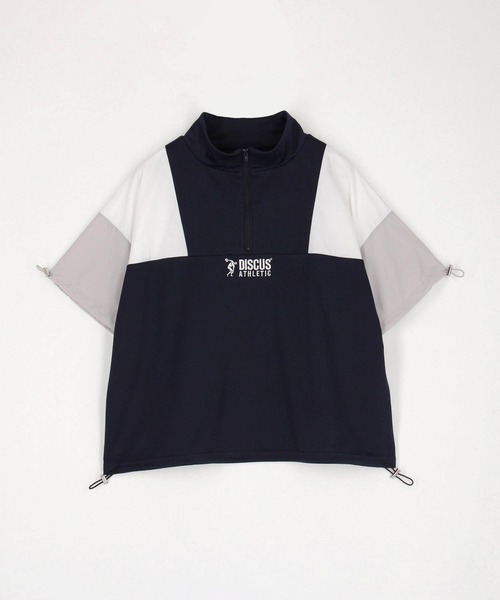 DISCUS(ディスカス)の「【DISCUS】ドッキングハーフジップ(Tシャツ/カットソー・レディース・ネイビー/その他1/その他2・FREE)」の4枚目の写真