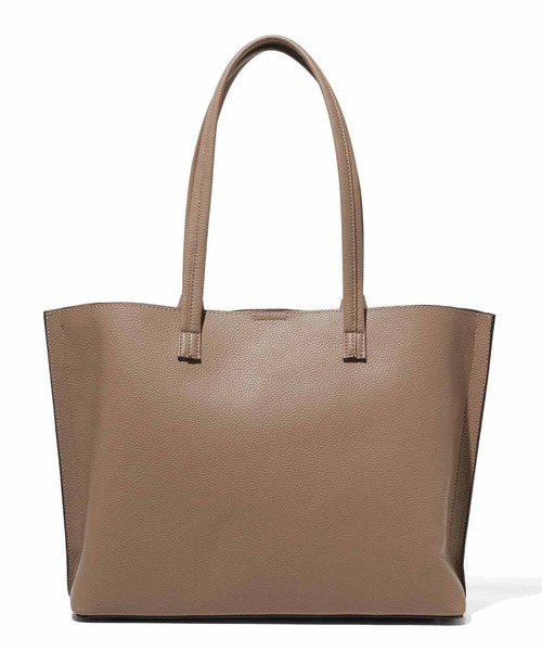 IEDIT（イディット）の「ＩＥＤＩＴ　軽やかに持てる　配色結びリボントートバッグ〈グレージュ〉（トートバッグ・レディース・グレイッシュベージュ・ONE SIZE）」の9枚目の写真