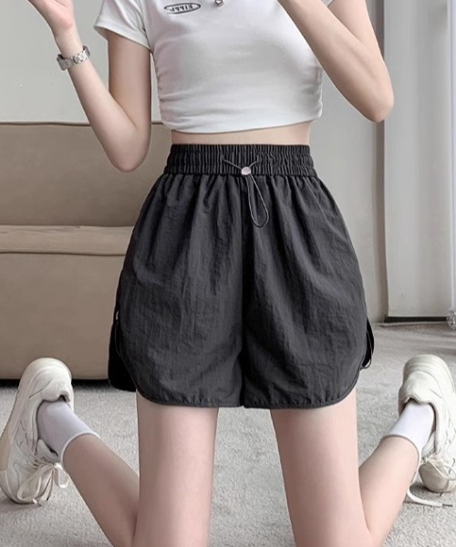 Teem Store(チームストア)の「ウエストドロストナイロンショートパンツ(その他パンツ・レディース・グレー/ブラック・M/L)」の11枚目の写真