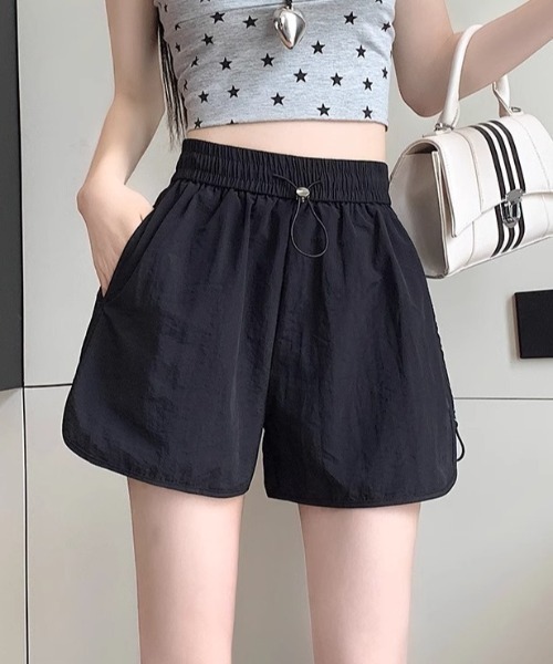 Teem Store(チームストア)の「ウエストドロストナイロンショートパンツ(その他パンツ・レディース・グレー/ブラック・M/L)」の8枚目の写真