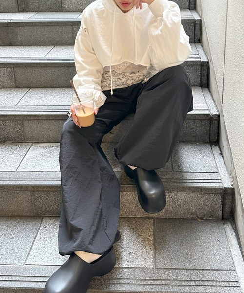 Alley Tokyo(アリートーキョー)の「裾ぴろんレースTOPS(Tシャツ/カットソー・レディース・レッド/サックスブルー/オフホワイト・FREE)」の19枚目の写真