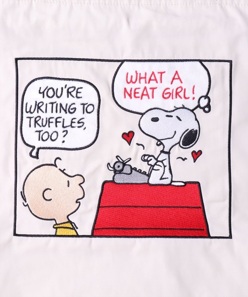 PEANUTS（ピーナッツ）の「(ACT)【PEANUTS】ヴィンテージ スタイル 2WAY 刺繍 トートバッグ（トートバッグ・レディース・アイボリー/ライトグレー・ONE SIZE）」の13枚目の写真