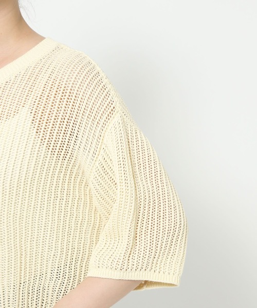 LOWRYS FARM メッシュZIPカーディガン LOWRYS FARM カーディガン メッシュZIPカーディガン 491987