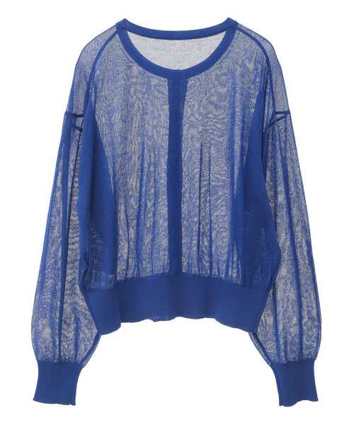 earth music&ecology（アースミュージックアンドエコロジー）の「接触冷感シアークルーニットカーディガン（カーディガン/ボレロ・レディース・アイボリー/ネイビー/ブルー/レッド/ブラック/杢グレー・FREE）」の22枚目の写真