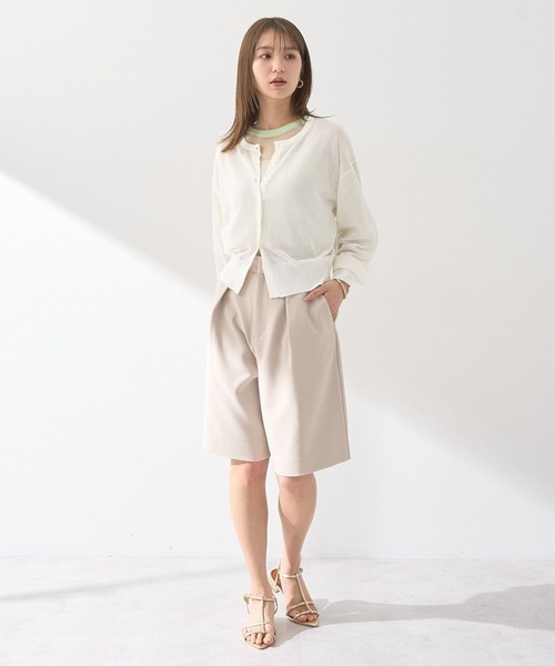 接触冷感シアークルーニットカーディガン（カーディガン/ボレロ  