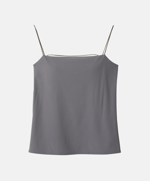 LE CIEL BLEU(ルシェルブルー)の「バックオープンブラキャミソール / Back Open Bra Camisole(キャミソール・レディース・ライトグレー/ブラック/オフホワイト・38/36)」の1枚目の写真