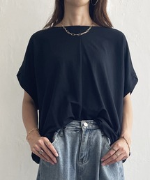 ikka | 【接触冷感】冷感鹿の子センターシームタックプルオーバー(Tシャツ/カットソー)
