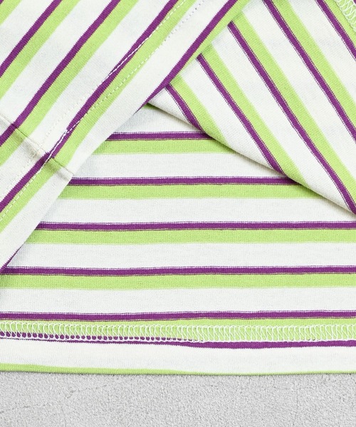 MARKEY'S（マーキーズ）の「先染めボーダーリンガーTシャツ（Tシャツ/カットソー・キッズ・ブラウン/オフホワイト/ライトピンク・100/110/95/90/150/140/130/120/80）」の18枚目の写真