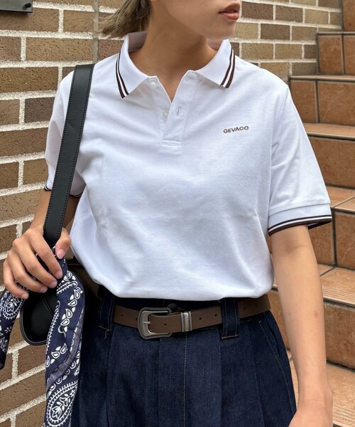 GEVACO（ゲバコ）の「【GEVACO】半袖ポロシャツ（ポロシャツ・レディース・グレー/ホワイト/グリーン・SMALL/MEDIUM/LARGE）」の22枚目の写真
