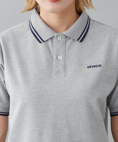 GEVACO（ゲバコ）の「【GEVACO】半袖ポロシャツ（ポロシャツ・レディース・グレー/ホワイト/グリーン・SMALL/MEDIUM/LARGE）」の17枚目の写真