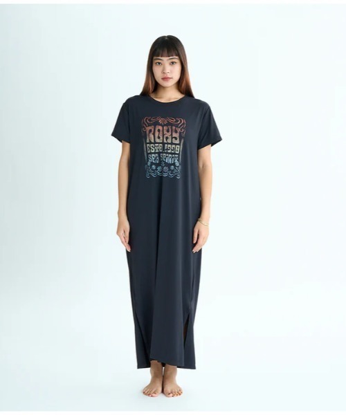 ROXY(ロキシー)の「SEA SPIRIT DRESS /ロキシーフロントプリント水陸両用UVカット速乾塩素対応ラッシュガードワンピース(水着)(ラッシュガード・レディース・ホワイト/ブラック・MEDIUM/LARGE/SMALL)」の13枚目の写真