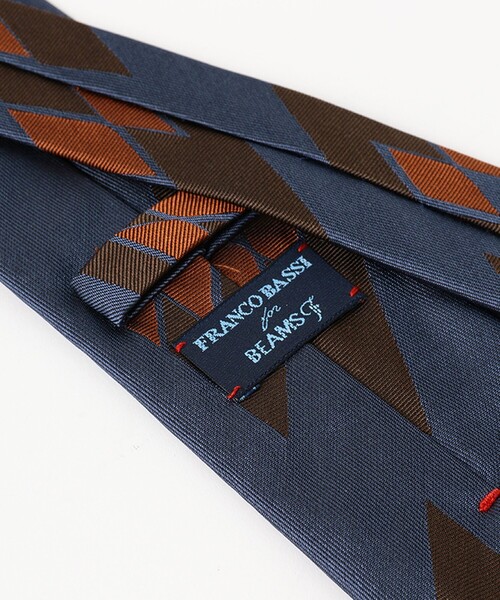FRANCO BASSI（フランコバッシ）の「FRANCO BASSI / シルク ダイヤ柄 ネクタイ（ネクタイ・メンズ・グリーン/ブルー系その他4・ONE SIZE）」の7枚目の写真