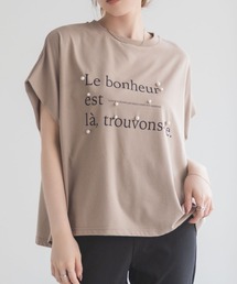 HusHusH | HusHusH パール使いプリントドルマンTシャツ(Tシャツ/カットソー)