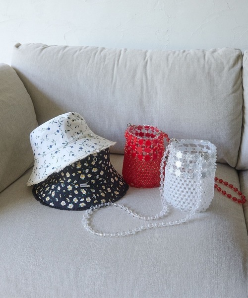 Lil Ambition（リルアンビション）の「【Casselini】ビーズバスケットバッグ（ショルダーバッグ・レディース・ホワイト/レッド・FREE）」の13枚目の写真