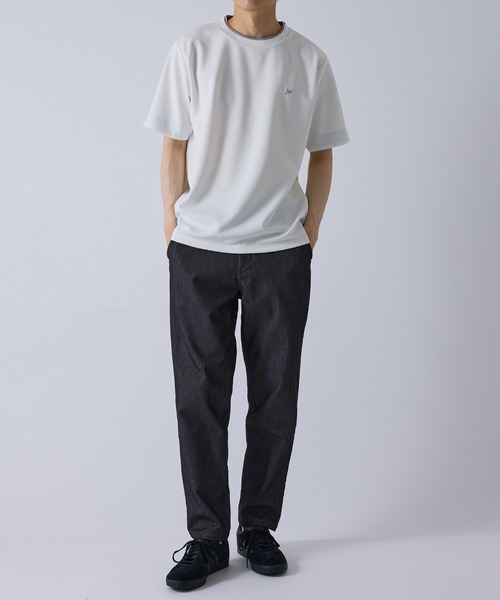 j.n.r.d(ジェー・エヌ・アール・ディー)の「j.n.r.d/バーズアイデザインTシャツ(Tシャツ/カットソー・メンズ・ネイビー/ホワイト・L/LL/M)」の9枚目の写真