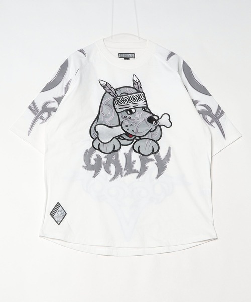 GALFY(ガルフィー)の「『GALFY/ガルフィー』部族長Tシャツ(Tシャツ/カットソー・レディース・オフホワイト/ブラック/グレイッシュベージュ・L/XL)」の21枚目の写真