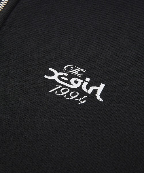 DISTRESSED CIRCLE LOGO ZIP UP SWEAT VEST（ベスト）｜X-girl