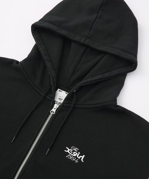 DISTRESSED CIRCLE LOGO ZIP UP SWEAT VEST（ベスト）｜X-girl