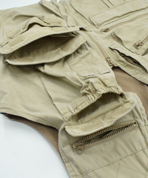 WOOLRICH（ウールリッチ）の「【ヴィンテージ古着】90’s Woolrich アウトドア ベスト（ベスト・メンズ・カーキ・LARGE）」の6枚目の写真