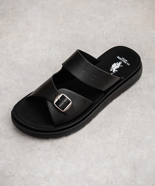 U.S. POLO ASSN.(ユーエスポロアッスン)の「新色追加 U.S. POLO ASSN. ユーエスポロアッスン ワンポイントロゴ入りフェイクレザーワンベルトバックルサンダル(サンダル・メンズ・ブラック/ブラウン/ベージュ・M/L/XL)」の18枚目の写真