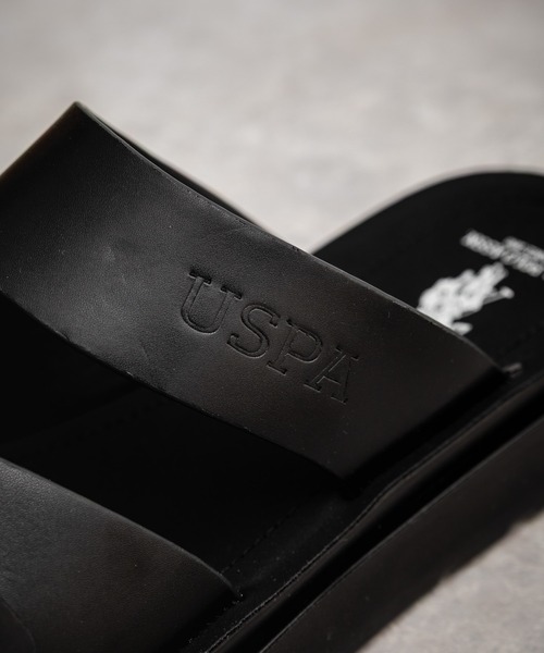 U.S. POLO ASSN.(ユーエスポロアッスン)の「新色追加 U.S. POLO ASSN. ユーエスポロアッスン ワンポイントロゴ入りフェイクレザーワンベルトバックルサンダル(サンダル・メンズ・ブラック/ブラウン/ベージュ・M/L/XL)」の10枚目の写真