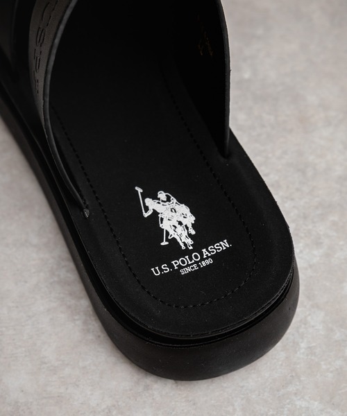 U.S. POLO ASSN.(ユーエスポロアッスン)の「新色追加 U.S. POLO ASSN. ユーエスポロアッスン ワンポイントロゴ入りフェイクレザーワンベルトバックルサンダル(サンダル・メンズ・ブラック/ブラウン/ベージュ・M/L/XL)」の11枚目の写真