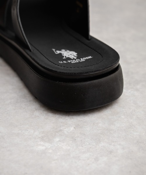 U.S. POLO ASSN.(ユーエスポロアッスン)の「新色追加 U.S. POLO ASSN. ユーエスポロアッスン ワンポイントロゴ入りフェイクレザーワンベルトバックルサンダル(サンダル・メンズ・ブラック/ブラウン/ベージュ・M/L/XL)」の12枚目の写真