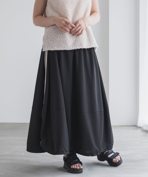 NAVY（ネイビー）の「nAvy ラインバルーンスカート（スカート・レディース・ブラック/チャコールグレー・M/L）」の8枚目の写真